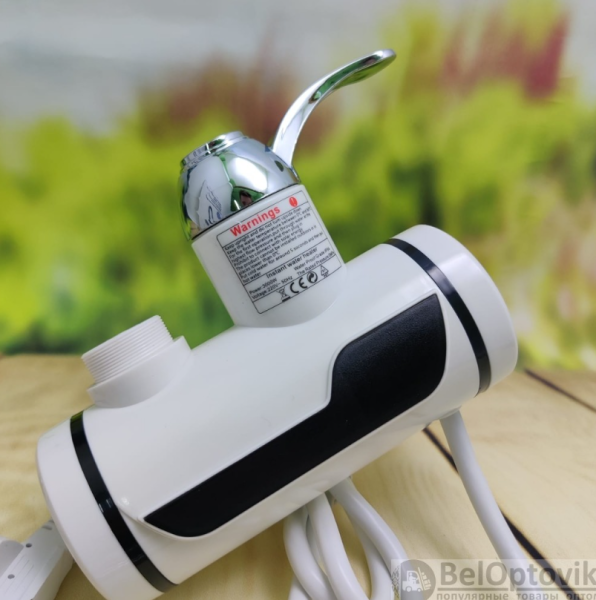 Электрический водяной душ с краном, боковое подключение / Проточный водонагреватель-душ Instant Elec